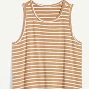 Old Navy - Brown - Striped Luxe Tank Top